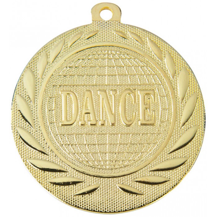 GOLD DANCE 50MM MEDAL ***SPECIAL OFFER 50% OFF RIBBON PRICE***